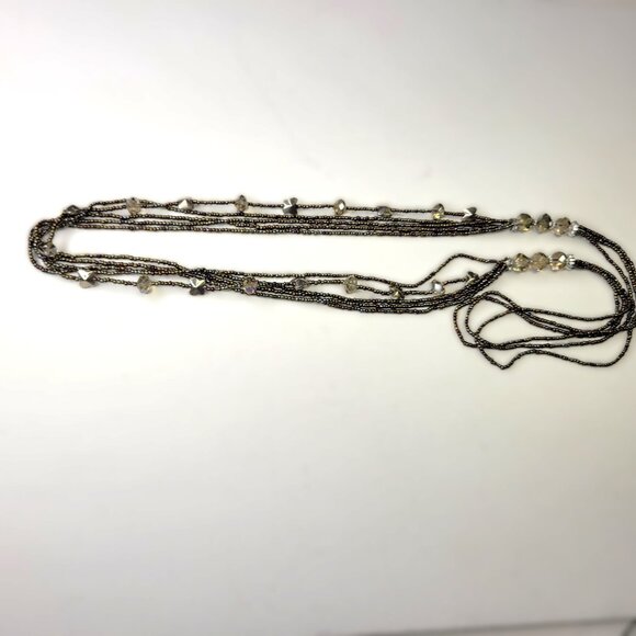 Multistrand Long Beaded Necklace - Picture 6 of 9